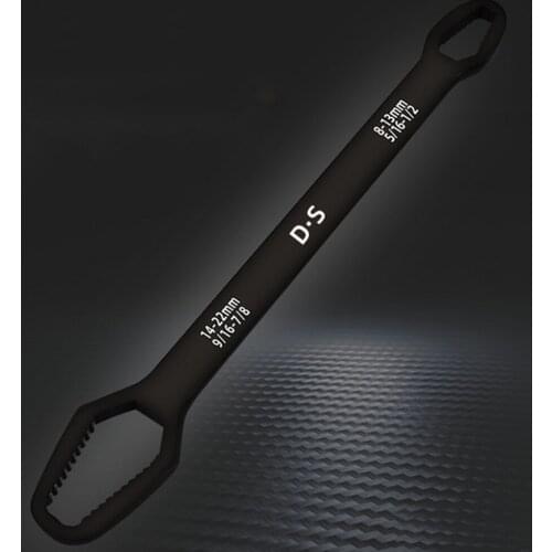 Universal Double Ended Wrench Screw Nuts Wrenches 8-22mm Double-Heade Chrome-vanadium Steel Self-Tightening Industrial Tools