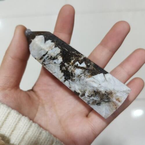 Hight Quality Natural Dargon Stripe Agate Tower Crystal Single Terminated Point Reiki Mineral Healing Gemstone Wand Special Gift
