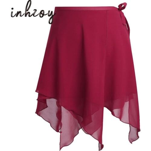 Ballet Dance Skirt Adult Children Chiffon Pure Color Practice Leotard Dance Dress Women Ballet Dancing Dress