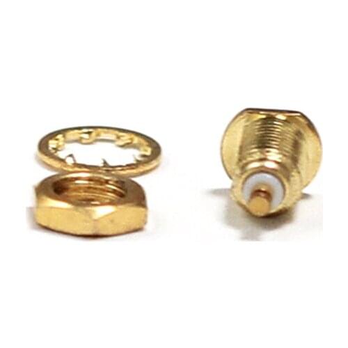 1pc MCX Female Jack nut RF Coax Connector solder post Straight Goldplated NEW wholesale