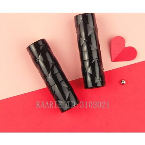 10/30/50pcs Black Diamond Empty Lipstick Tube 12.1mm Lip Balm Bottle Lipstick Shell Packaging Beauty Makeup Cosmetics Refillable