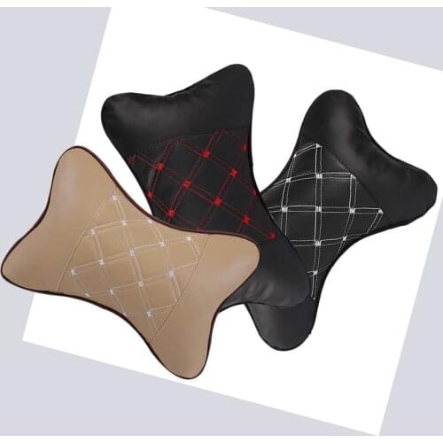 2Pcs/set Warm Car headrest auto supplies neck Warm winter car bone Car care cervical headrest Car seat head cushion