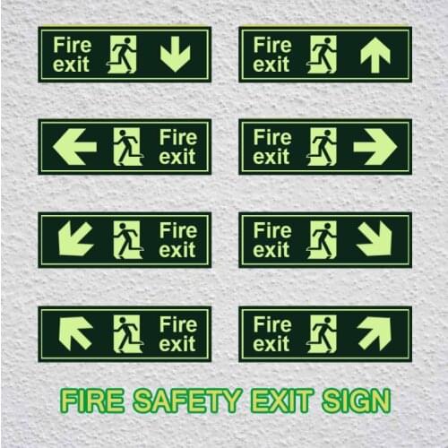 ABS Luminous Safety Guidance LED Emergency Exit Lighting Sign Safety Evacuation Indicator Light For Hotel And Other Public Place