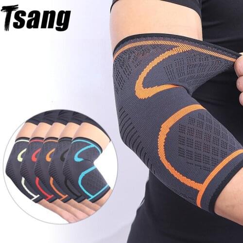 1Pair Of Elbow Brace Bandage Wristband Support Elastic Stretch Basketball Elbow Knee Pads Wristbands Kneepad Sports Safety Men