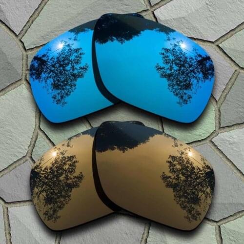 Sky Blue&Bronze Copper Sunglasses Polarized Replacement Lenses for Oakley Dispatch 1