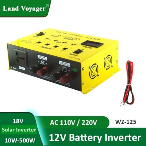 Pure Sine Wave Inverter DC 12V LiFePO4 battery To AC 220V 300W/500W Voltage Transformer Power Converter Solar Inverter