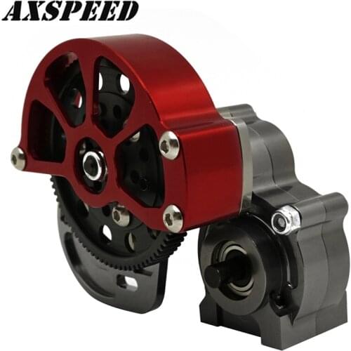 Aluminum Alloy Gearbox SCX10 Center Gear Box Transmission Box with Gear for 1/10 RC Crawler Axial SCX10 Upgrade Parts