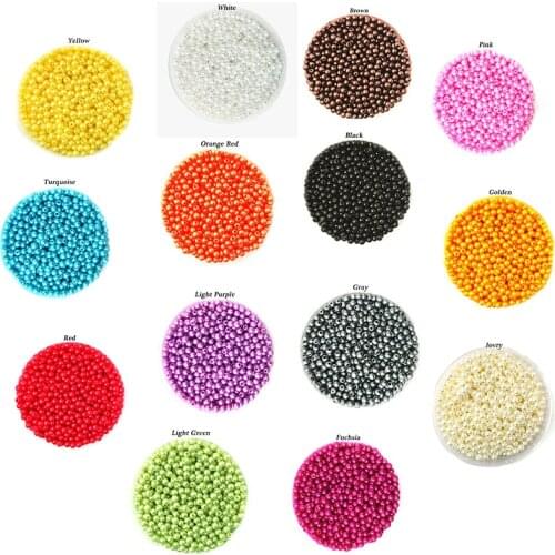 4mm 1000pcs Round Imitation Plastic Beads Pearl Beads For Jewelry Making Necklace Bracelet DIY Jewelry Findings Accessories