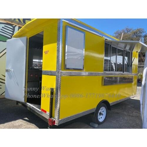 Mobile food catering car trailers fast food concession truck food van ice cream cart for sale