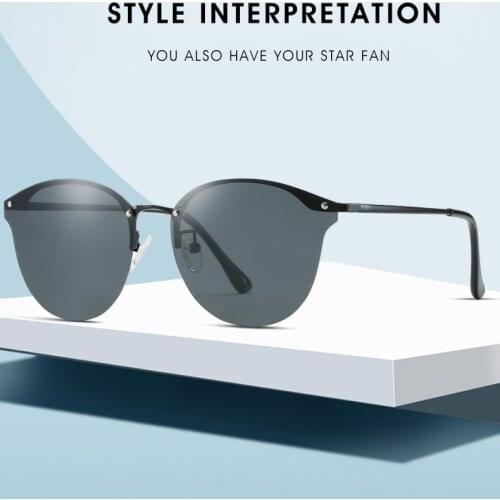 2021 new mens European and American color changing metal polarized retro night vision sunglasses sun glasses