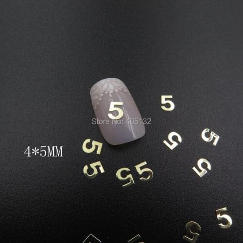 Approx. 1000pcs/bag Metal Gold Five Slices Nail Art Non-adhesive Metal Pieces Nail Art Decoration MS-374-2