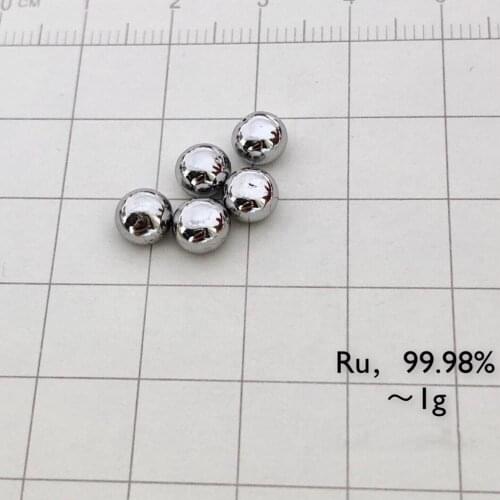 Ru Ruthenium Bar Ball Powder Dense Bead Pure 99.98% Platinum Series Noble Metal Elemen for DIY Research lab Collection Educat