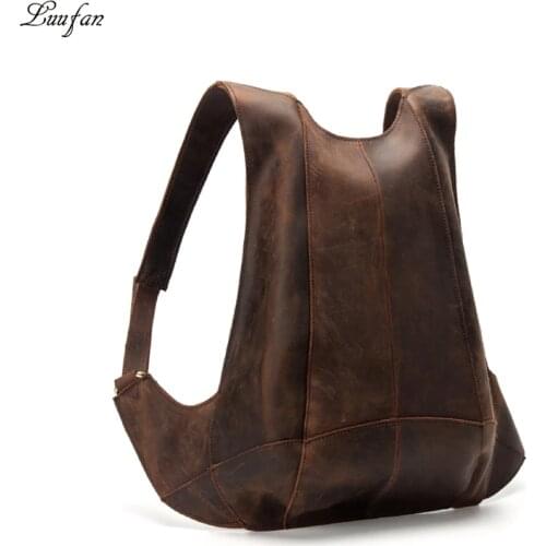 Anti-theft Backpack Man Woman Genuine Leather daypack Ipad Phone Pocket Pouch Business Travel Mochila Escolar School Backpack
