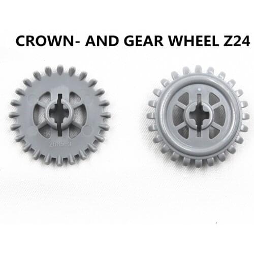 Self-Locking Bricks free creation of toy Technic CROWN- AND GEAR WHEEL Z24 20Pcs compatible with Lego NOC4211434