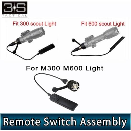 Tactical Airsfot For Surefir M300 M600 Airsoft Light Remote Switch Assembly Remote Pressure Switch Light Control M600B Light