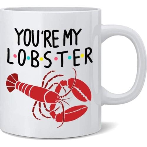 You're My Lobster Mug 11oz Milk Beer Travel Cup Porcelain Coffee Mugs Tea Cups