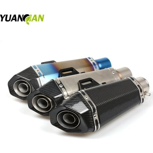 Universal 36- 51mm Motorcycle Modified Exhaust Scooter Muffler Exhaust For suzuki gsxr 1000 07-08 benelli bn600 bn300 bj300 250