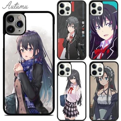Yukinoshita Yukino OreGairu Phone Case for iPhone 11 12 Pro Max mini X XR XS SE 2020 5 6S 7 8 Plus Samsung S8 S9 S10 Cover shell