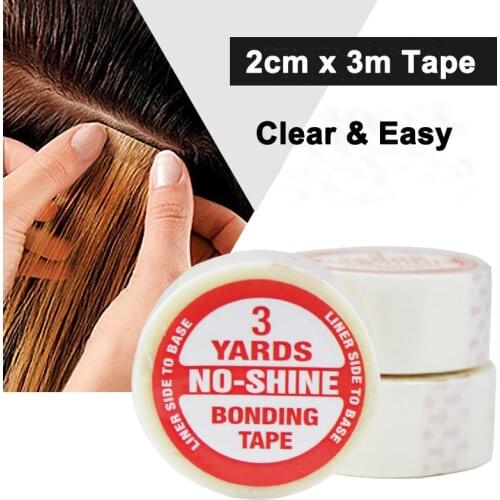 2 Roll 2cmX3m Super Hair Tape Double-sided Adhesive Tape For Hair Extension/lace Wig/toupee And PU Tape Hair Weft