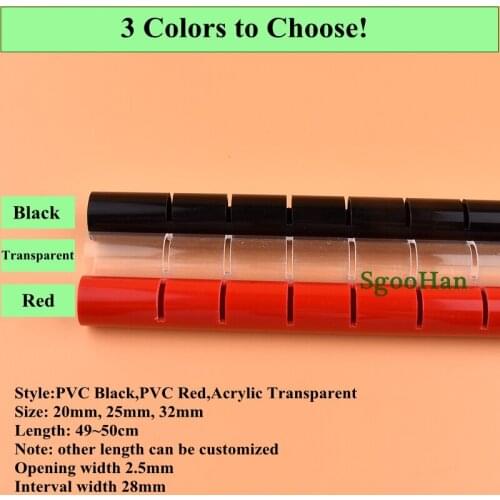 2pcs 20/25/32mm PVC Aquarium Fish Tank Aeration Tube Home DIY Rain Pipe Filter Accessories Watering Drain Deluge Pipe 50cm Long