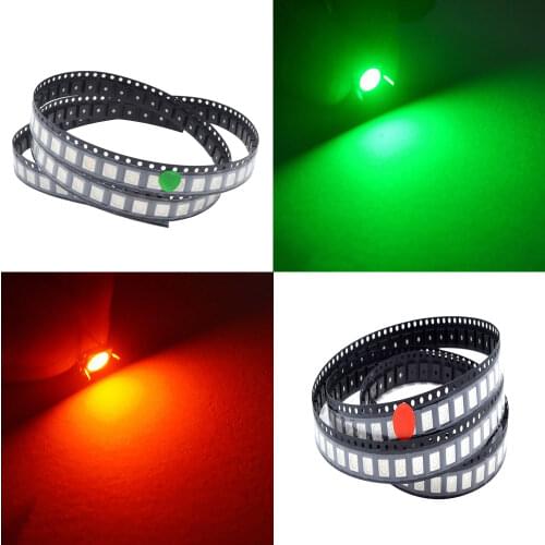 500Pcs Min 5050 RGB white Red Green Blue Yellow UV SMD SMT 60mA 3V Diode LED PLCC-6 3-CHIPS Bright lamp light emitting Diodes