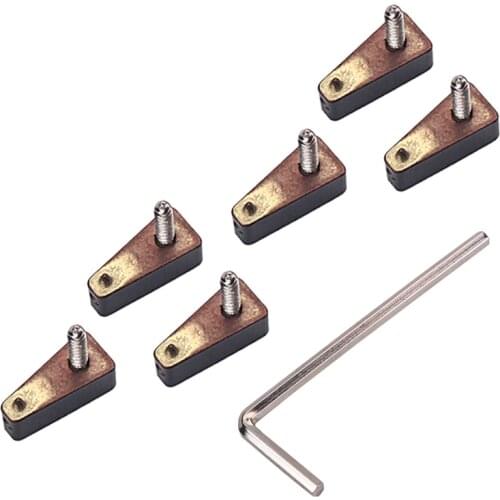 6pcs/set 3/4/5/6/7/8 String Locking Nut Headless for Electric Bass Guitar