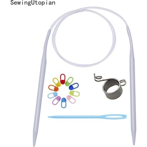 80cm Circular Knitting Needles Crochet Needles for Knitting DIY Weaving Pins Needle 2-12mm Circular Knitting Crochet Needles