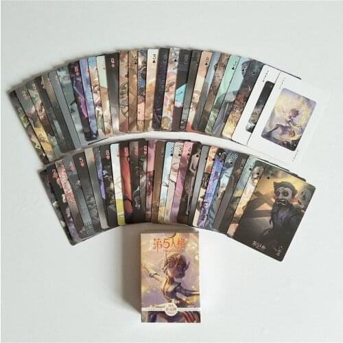 Anime Cartoon Identity V Poker Cosplay Board Game Cards Hardcover Poker Toy Gift With Box