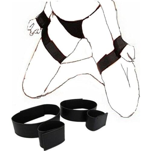 BDSM Bondage Handcuffs for Sex Couples Game Slave Body Restraints Nylon Wrist Thigh Cuffs Fetish Sex Toys for Submissive Women