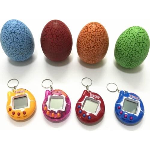 Tamagochi Virtual Pet With Egg Case Electronic Pets Toys 49 In One Nostalgic Kids Adult Retro Game Toys With Key Chain
