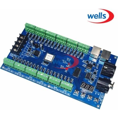 Digital tube Display 36CH DMX512 Decoder controller, DC5~36V MAX 3A XRL 3pin controller,RGB controller