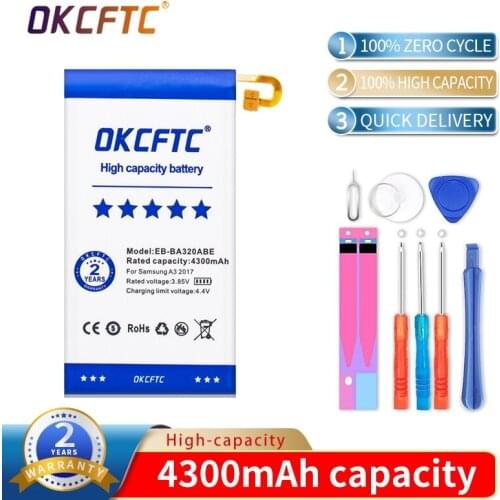 EB-BA320ABE 4300mAh Battery for Samsung Galaxy A3 2017 SC-04J SGH-N417 A320 A320FL A320Y A320F