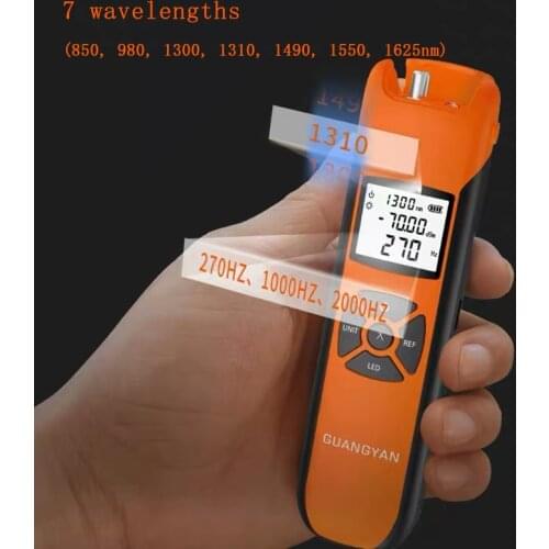 Optical Power Meter G10 New High Precision Rechargeable Battery Fiber Optic Power Meter With Flash Light OPM