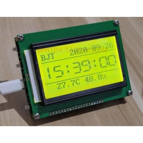 UTCDouble Show HAM Clock Set Built-in Auto GPS Calibration Time WIFI Temperature and Humidity SHT20 Main Board