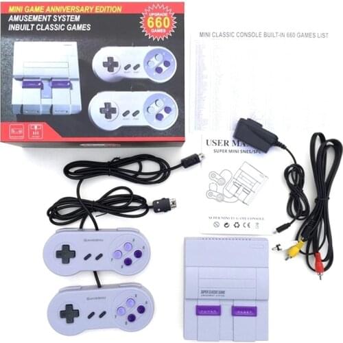 NES Classic Console TV Game Player Built-in 660 Games With Dual Gamepads For NES Controller Console