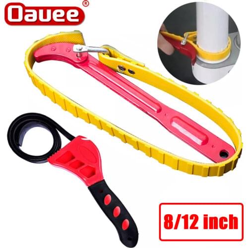 Belt Wrench oil filter puller Strap SpannerChain Oil Filter Cartridge Disassembly Tool oil filter wrench Adjustable Strap Opener