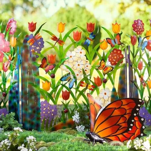 Metal Garden Fence Border Heavy Duty Tall Rustproof Decorative Fencing Gate Panels Animal Barrier Outdoor Iron Edge For Landscap