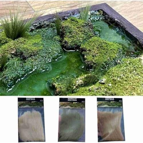 10cm Simulation Scenario Long Grass Model DIY Scale Landscaping Railway Military Static Grass Strips Scene Making Materials