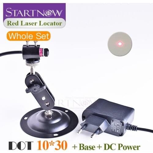 Set 10*30 With Holder & DC Adapter Dot Locator Laser Module Beam Red Laser Positioner For Laser Marking Cutting Dot Alignment