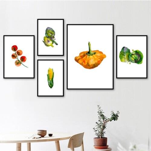 Food Vegetables Wall Art Picture Fresh Canvas Poster and Prints Modern Home Decor Mural Painting For Living Room Kitchen