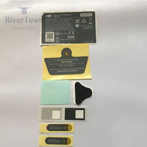 1Set Original DJI Mavic Pro Platinum Body Warning signs stickers Vehicle Appearance Sticker For Drone decorate in Stock