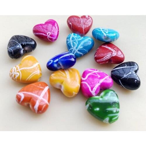 Crystal Colors Mix Heart-Shaped Rhinestone DIY Material Home Clothing Decoration Accessories 13*15mm 20pcs -Z94A