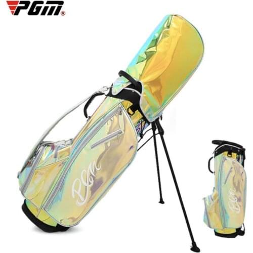 PGM golf staff bag lady stand bag TPU laser color golf bag