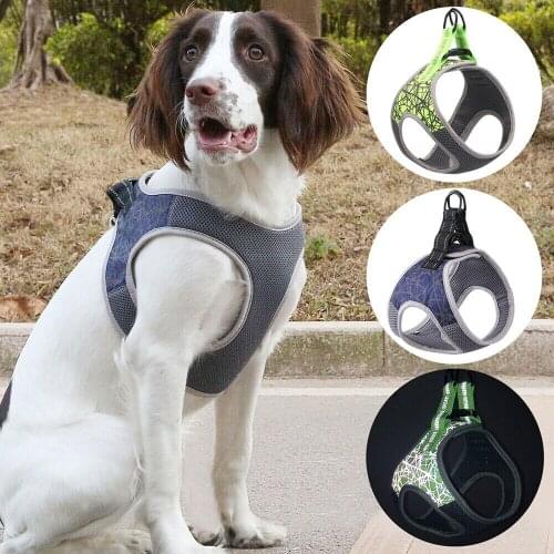 Dog Strap Reflective Nylon Padded Vest Asjusatble Small Number Medium Puppy Dog Clothes Accesorios Para Perros