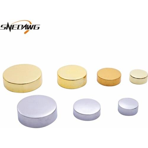 4pcs Decorative Mirror Screws Pure Copper 12/14/16/18/20/22/25mm Cap Diameter Advertisement Nail Silver Gold Advertising Nail