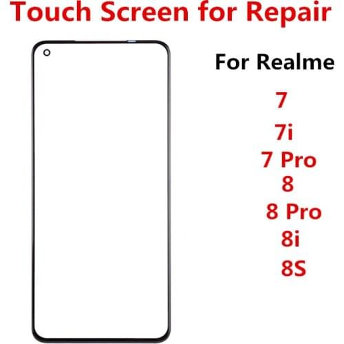 Realme6S Outer Screen For Realme 6S 6.5" Front Touch Panel LCD Display Out Glass Cover Lens Repair Replace Parts