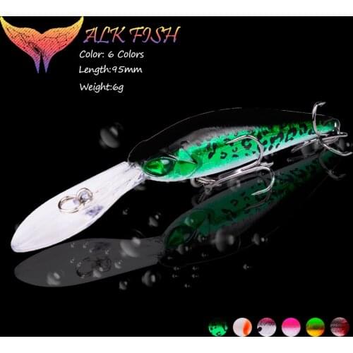 WALK FISH 95mm 6g Minnow Fishing Lure Floating Water Hard Bait Wobbler Saltwater Artificial Lures Quality Professional Pesca