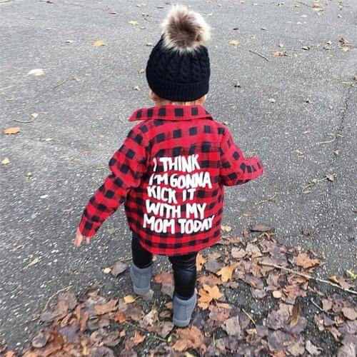 2-7T Fashion Toddler Kid Baby Boy Girl Clothes Long Sleeve Plaid Tops Cotton Cute shirt Blouse Streetwear outfits