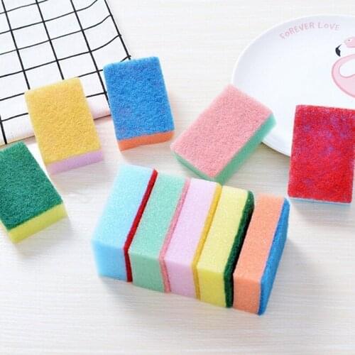 1/5PCS Colorful Nano Clean Dish Sponge Magic Eraser Sponge Eraser Kitchen Office Bathroom Cleaning Sponge Brush Kitchen Sponge