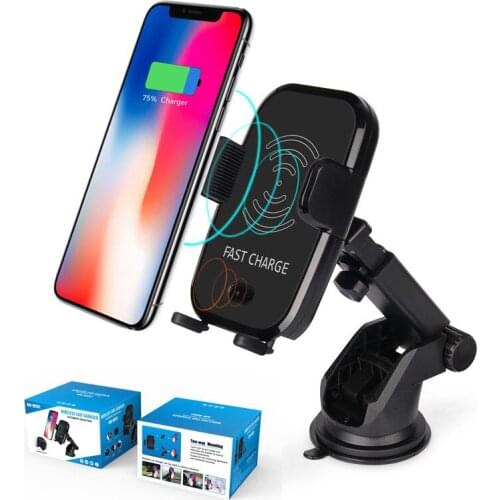 10W Wireless Charger adapter tomatic Infrared Qi Wireless Fast Charger Mount for mp3 mp 4 Phone X 8 7